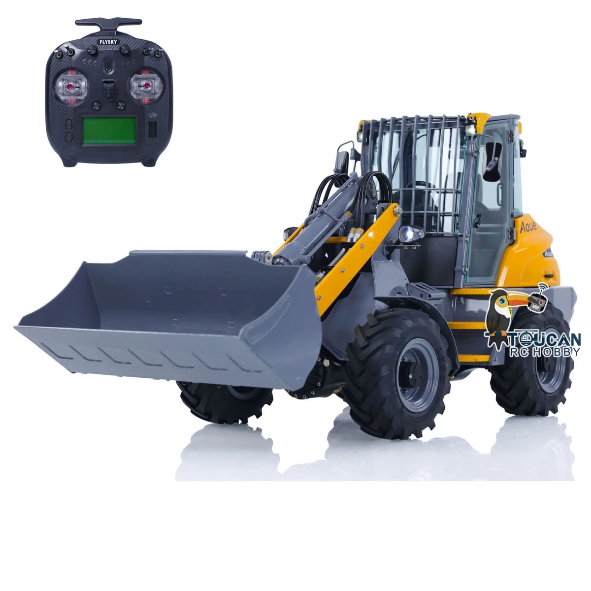 NM62033 1 by 14 RC Hydraulic Metal Loader AOUE MCL8 Truck Model ST8 Light Sound ESC Motor Remote Control Car Painted Assembled Toy