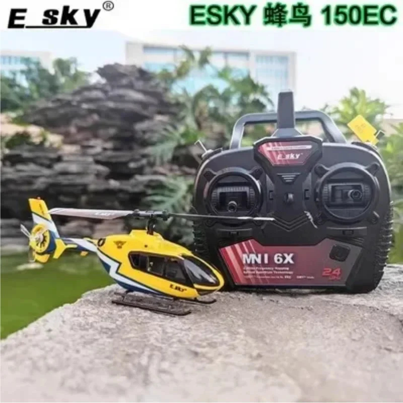 NM62019 Esky 150ec Mini Scale 6 DOF FXZ Flight Controller Altitude Hold Flybarless RC Helicopter Rtf Ec135 Outdoor Toy for Children
