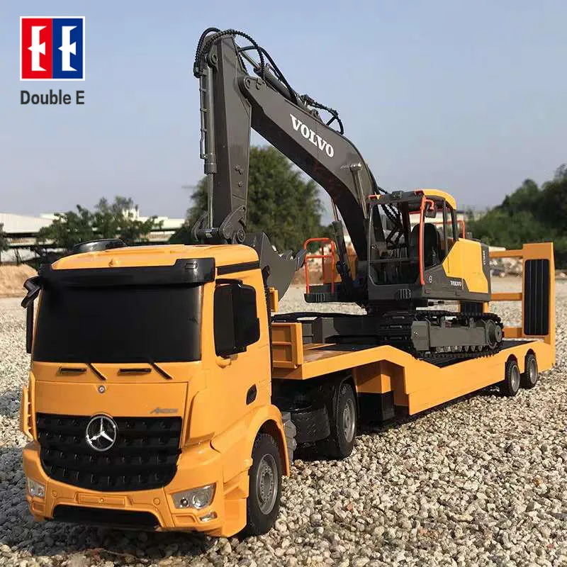 NM62345 E E562 RC Truck Model RC Trailer 1-20 2.4G Remote Control Construction Radio Control Flatbed RC Car Truck Machine Gifts