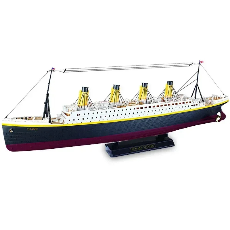 NM62541 Titanic Remote-Controlled Ship RC Cruise Ship 2.4GHz Water Toy Model DIY Assembly Electric Toy Collectible Gift