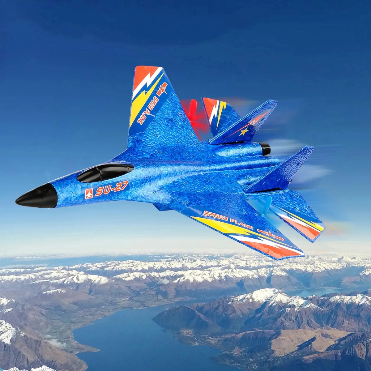 NM58250 Plane Su-27 2.4G 2CH Remote Control Flying Glider LED Lights EPP Foam Radio Airplane Toys Helicopter Drone Child Kid Boy Gift