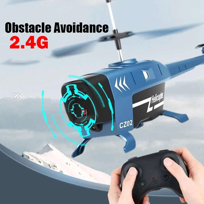 NM58275 RC Helicopters 3.5CH Remote Control Airplane with Lights Obstacle Avoidance Drone Radio Controlled Plane Toys for Boy Gift - Multi Color