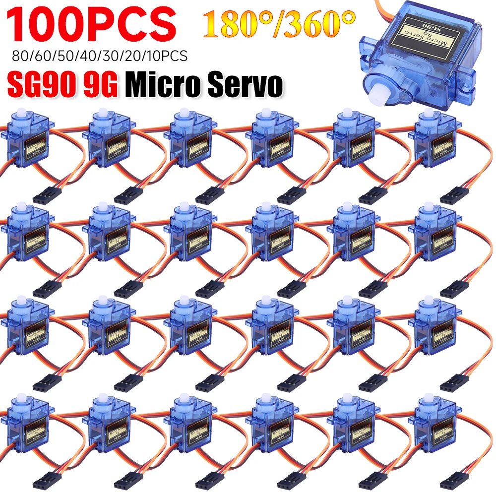 NM58425 SG90 9G Micro Servo Motor 180-360 Deg for Fixed-Wing Micro Gear RC Robot Helicopter Airplane Mini Car