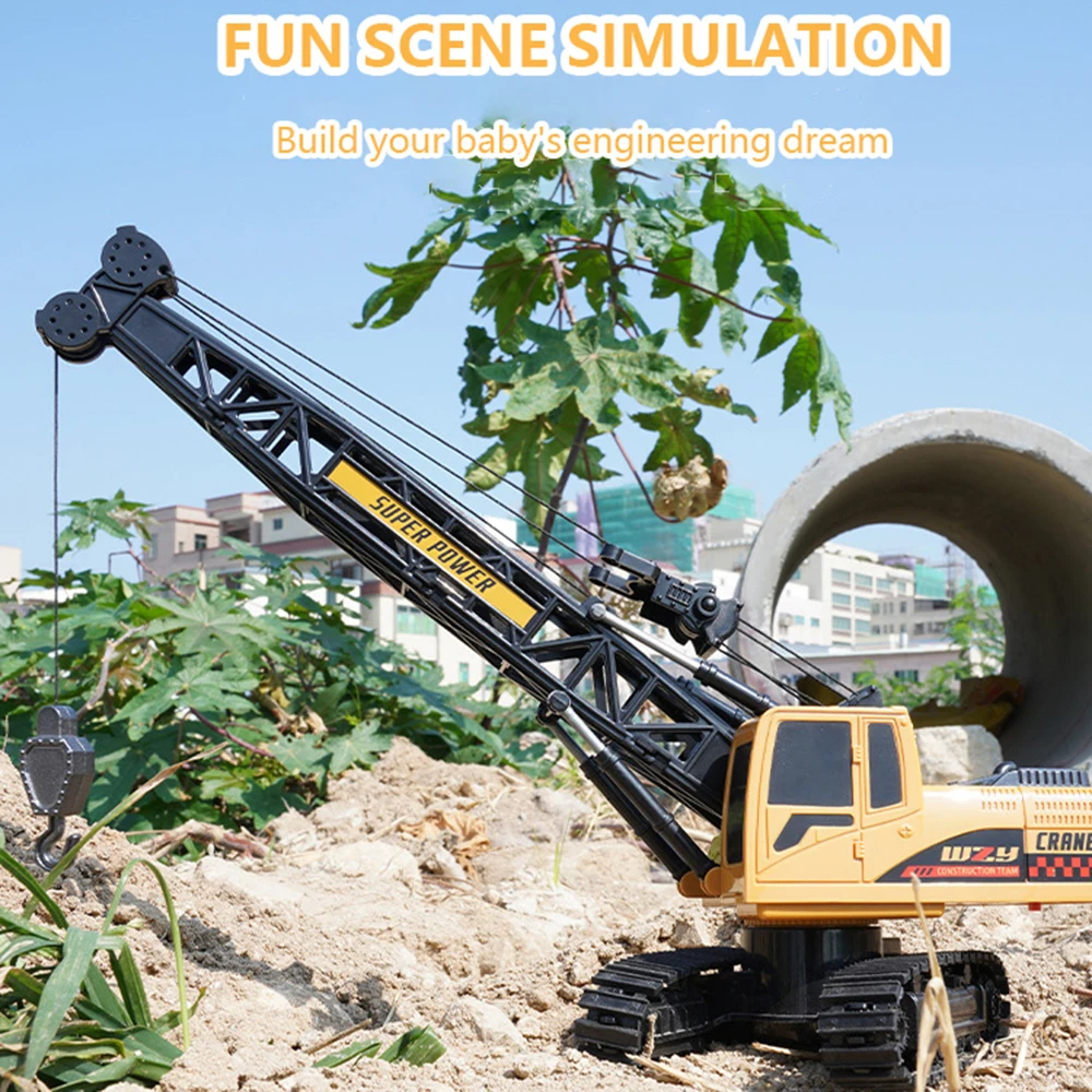NM58431 Control Crane Engineering Vehicle Childrens Electric Crane Toy Boys Arm Remote Control Car