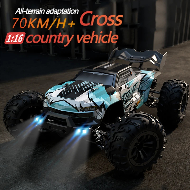 NM58670 Car High Speed Remote Control Car Strong Shock-Absorbing Long Endurance with Adapt to All-Terrain LED Headlight 4WD Kid Toys