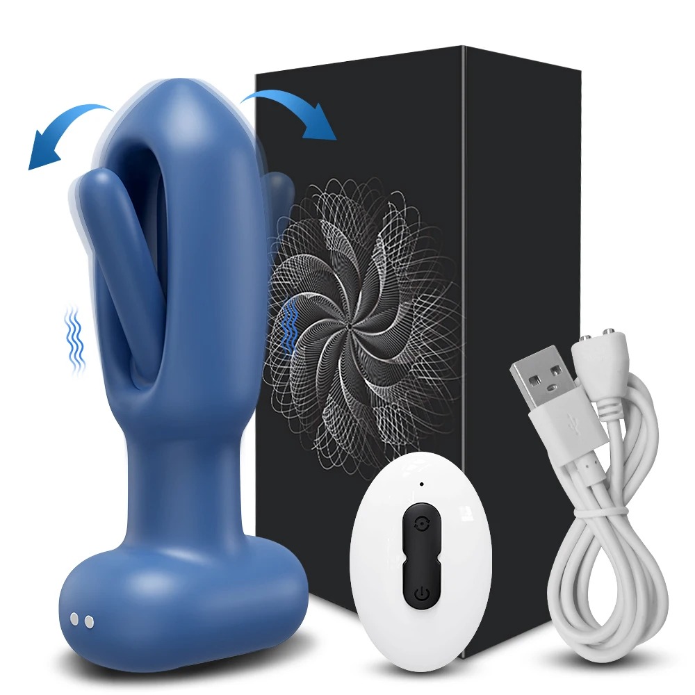 NM58710 Butt Plug APP Remote Control Men Prostate Massager Women Flapping Vibrating Anal Plug Sex Toy for Men Women Adult Goods
