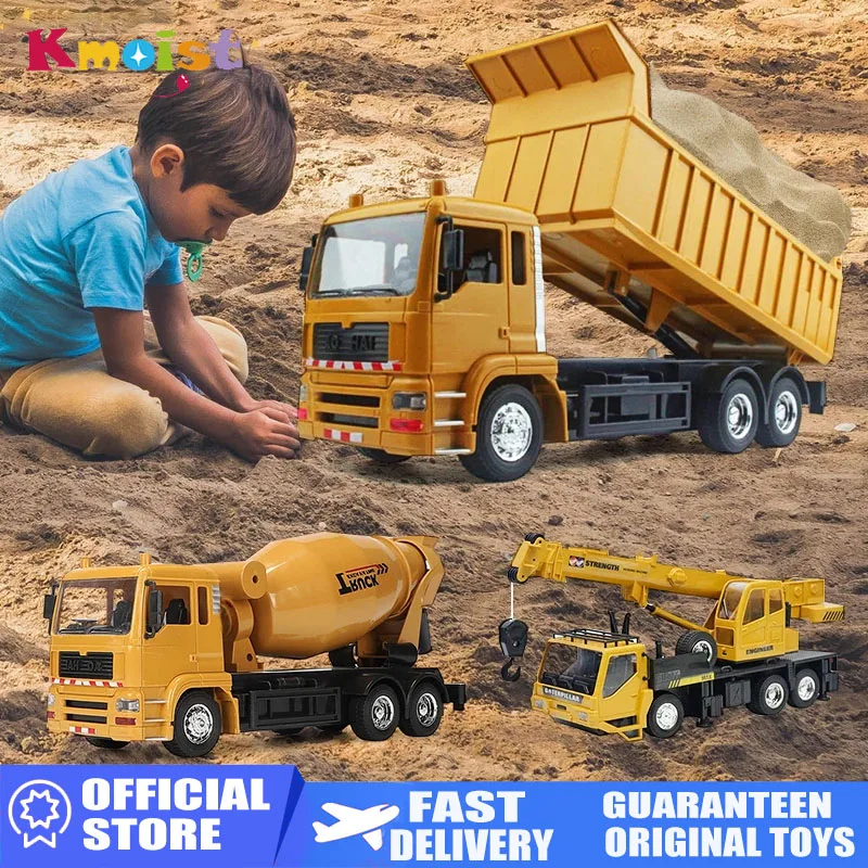 NM58919 Remote Control Engineering Vehicle 10 Channels 2.4G Remote Control Simulation RC Dump Truck Car Toys for Boys Children Gift
