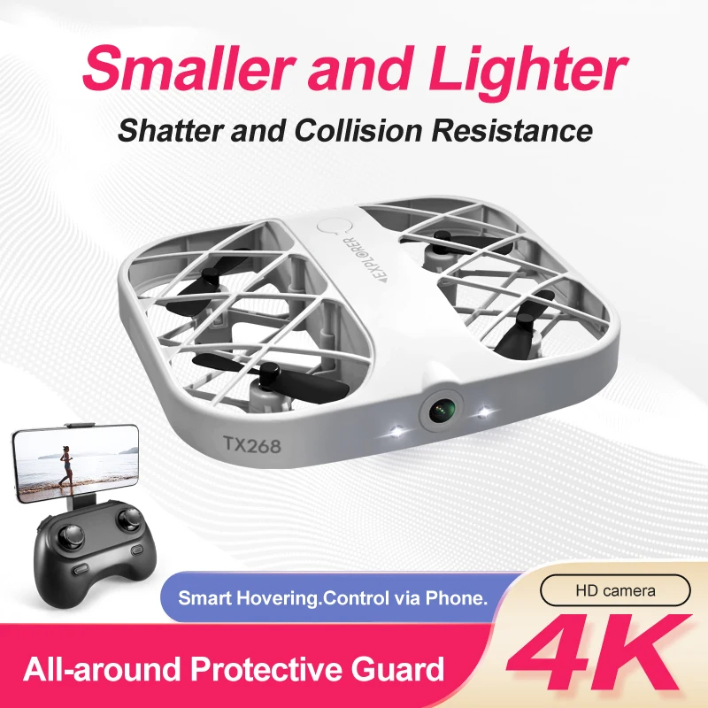 NM58923 H107 RC Mini Grid Quadcopter Drone 4CH Helicopter Toy Drone Headless 360 Deg Flip LED Kids RC Toys