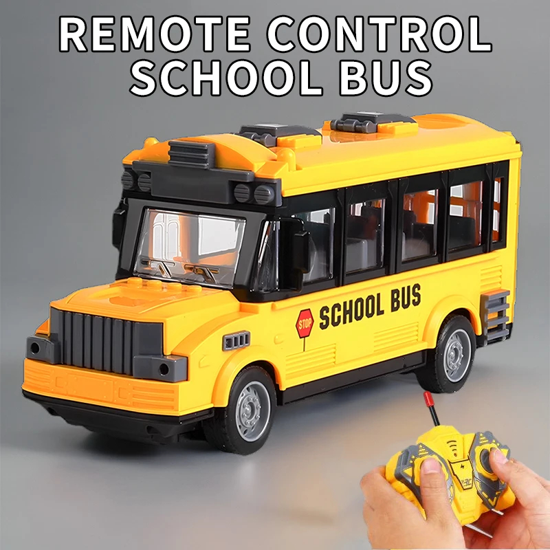 NM58953 Toy RC Car Remote Control School Bus RC Ambulance Model Can Open The Door Radio Controlled Electric for Children Toys Gift