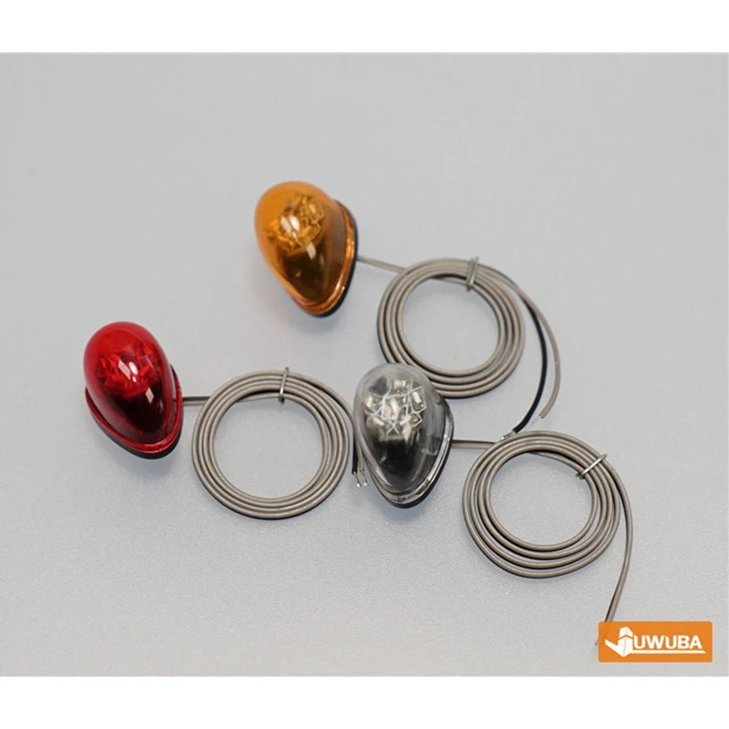 NM58699 360 Deg Rotating Light Warning Lamp Engineering Lights for 1 by 14 Excavator Tamiya RC Truck Scania 770S Volvo Benz Man Car - Multi Color