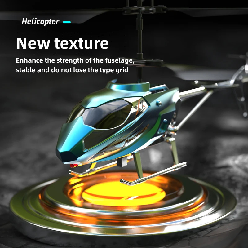 NM58701 Helicopter Xk913 3.5Ch Remote Control Plane Aircraft Fall Resistant Type-C Charge LED Outdoor Flying Toys for Kids Boys - Multi Color