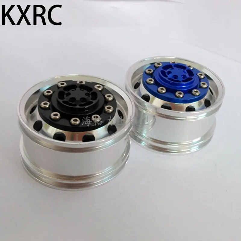 NM58960 Metal Rear Wheel Hub Wide Rim for 1 by 14 Tamiya RC Truck Trailer Tipper Scania 770S Benz Actros 3363 Volvo Man Lesu Car Parts - Multi Color