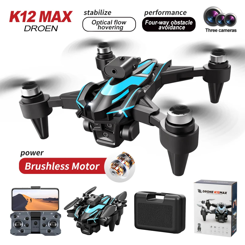 NM59047 Drone Brushless Motor GPS Return 360 Deg Laser Obstacle Avoidance 4K HD Dual Camera Parking Apron RC Quadcopter Drone Toys