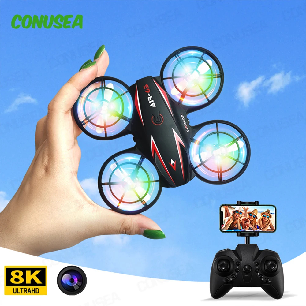 NM59053 Drone 8K Camera HD Mini UFO Wi-Fi FPV Drones Remote Control Helicopter Drone Quadcopter RC Plane Airplane Toy for Children Gift