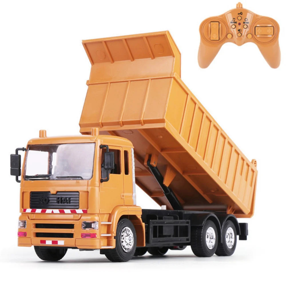 NM59308 Electric Remote Control Dump Transporter Truck Engineering Model Toys for Children Boys
