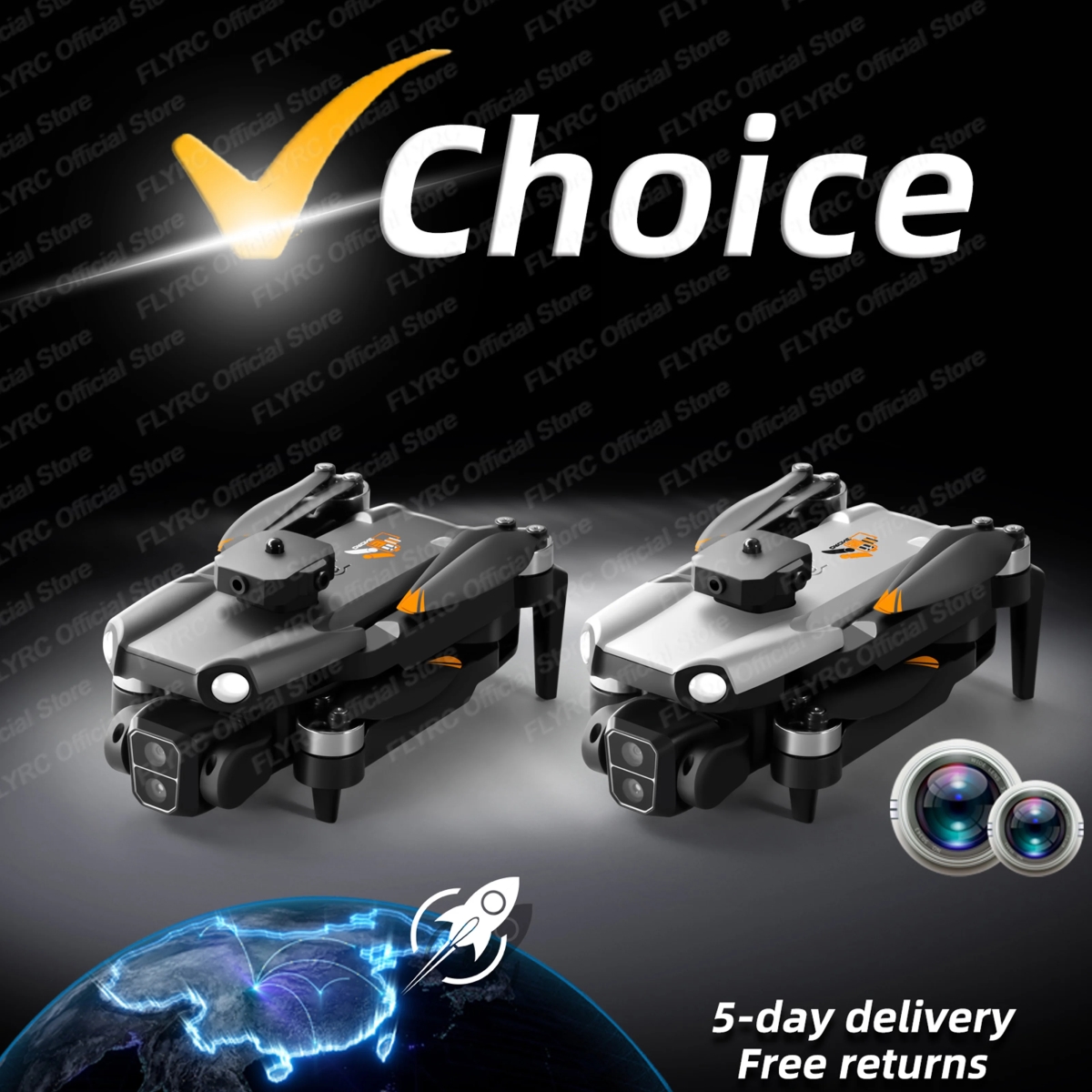 NM59346 S119 Max Drone 8K Professional HD Camera Wide Angle Optical Flow Obstacle Avoidance 5G Wi-Fi Brushless Motor RC Quadcopter