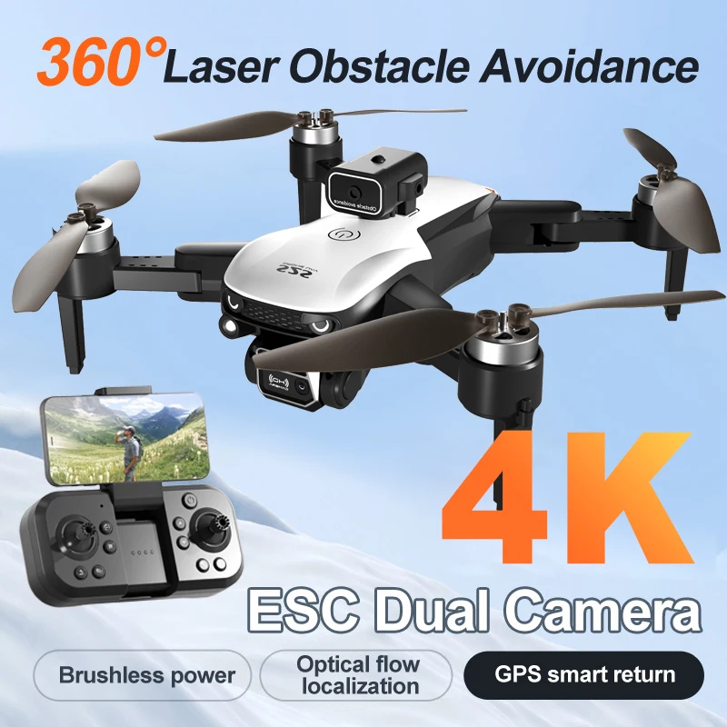 NM59488 Drone S2S 6K HD Long Battery Life Aerial Photography with Optical Flow Dual Lens Positioning RC Quadcopter Toy