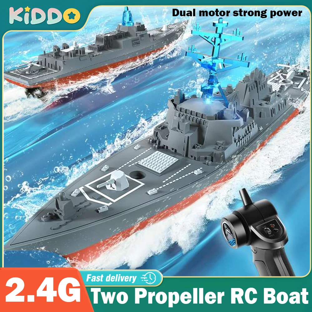 NM59505 Speed Boat Remote Control Aircraft Battleship Simulation Military Model Ship Toy Kids Electric Children Water Toys for Boys