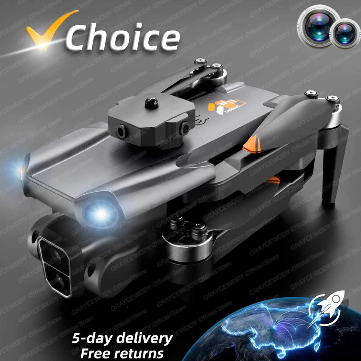 NM59985 Max Drone 8K Professional HD Camera Wide Angle Optical Flow 360 Deg Obstacle Avoidance 5G Wi-Fi Brushless Motor RC Quadcopter