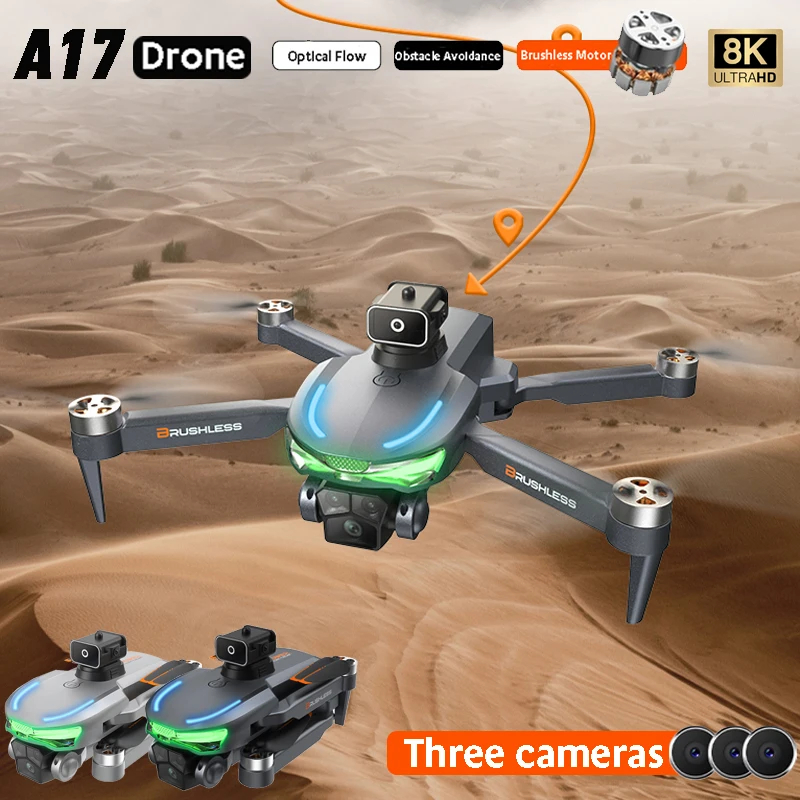 NM60009 Professional Drone 20km 2024 A17 with Camera Mini Drone 4k Aerial Photography Obstacle Avoidance Helicopter Quadcopter RC Toys