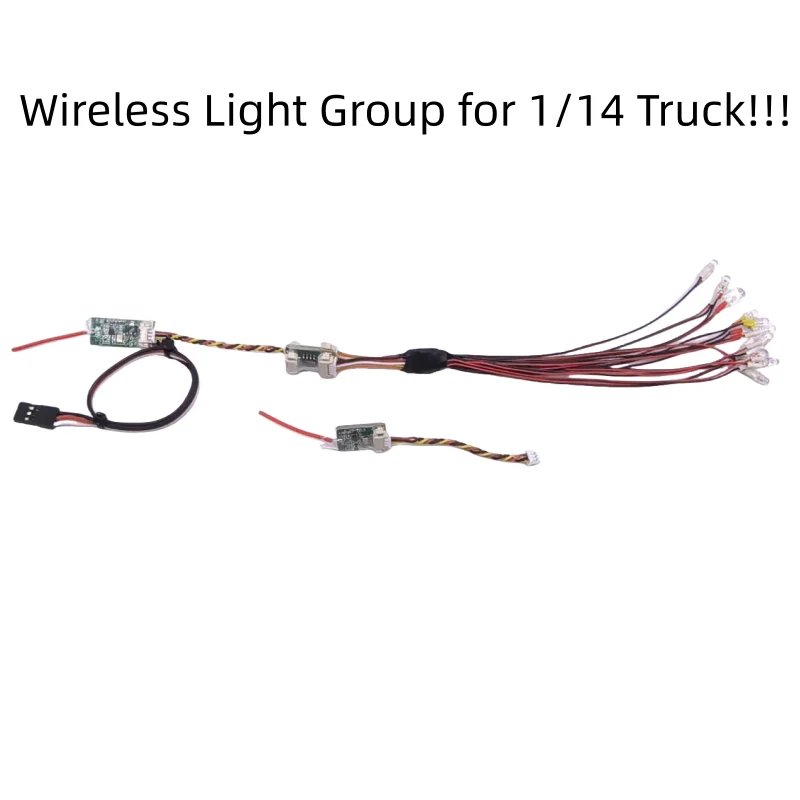 NM59871 Module Wireless Control Light Group LED Lamp for Tamiya 1 by 14 RC Truck Scania for Benz Actros Volvo Tractor Trailer Parts