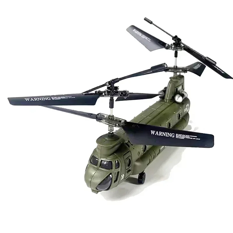 NM60056 Remote Control Helicopter 2.4GHz S026h Military Transport RC Armed Aircraft Chinook Model Collectible Toy Kid Birthday Gift - Army Green