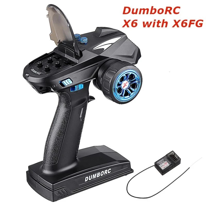 NM59874 X6 RC Transmitter 2.4G 6CH with X6FG Receiver RC Car Accessory Remote Control Boat Tank RC Vehicle Model Toy Parts