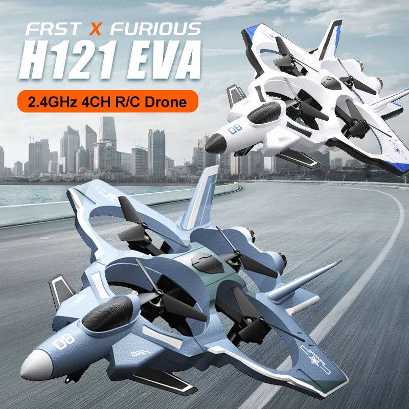 NM59905 EVA RC Plane 2.4G 4CH Remote Control Flying Glider LED Light Foam Radio Airplane Toys Helicopter Drone Child Kid Boy Gift - Multi Color