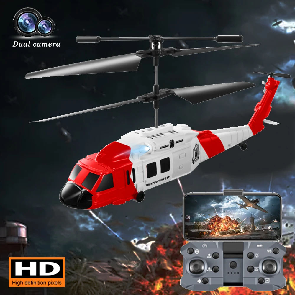 NM60022 RC Helicopter HD Dual Camera Drone 360 Deg Total Obstacle Avoidance Drone with Camera Aerial Equipment Gravity Sensing Drone