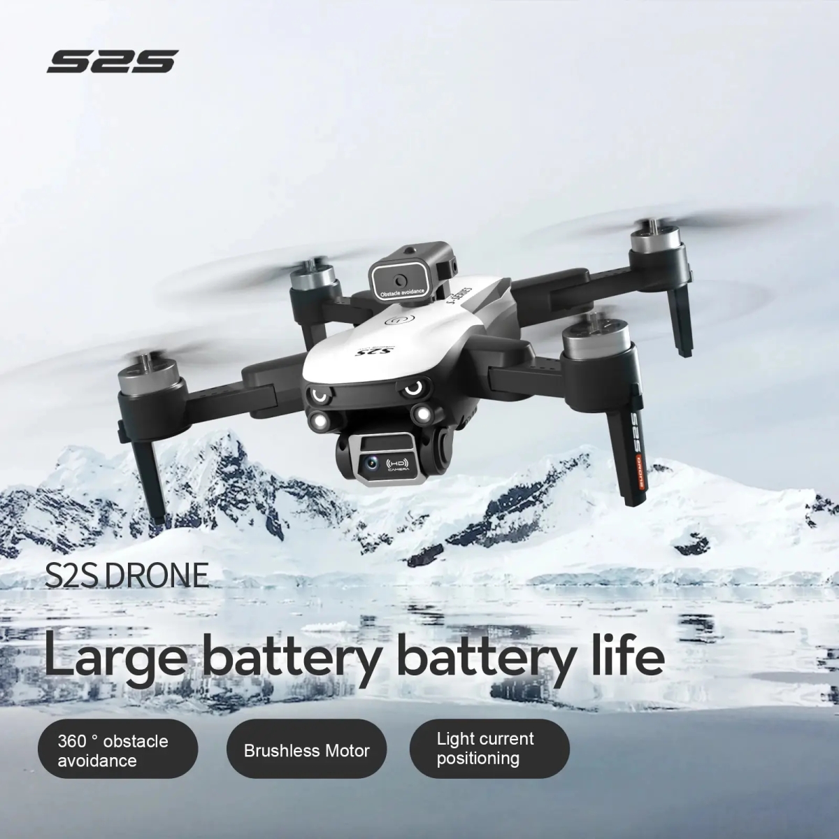 NM60287 S2S Drone 4K6K HD Aerial Photography Wi-Fi FPV Obstacle Avoidance Brushless Motor Folding Quadcopter Toy Gift