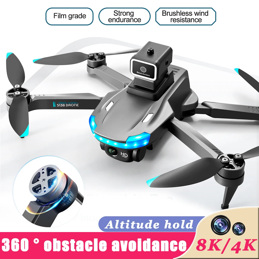 NM60404 FPV Drone with Camera 4K Professional Dual Camera 5G Wi-Fi Obstacle Avoidance Folding Quadcopter Aerial Photography RC Drone