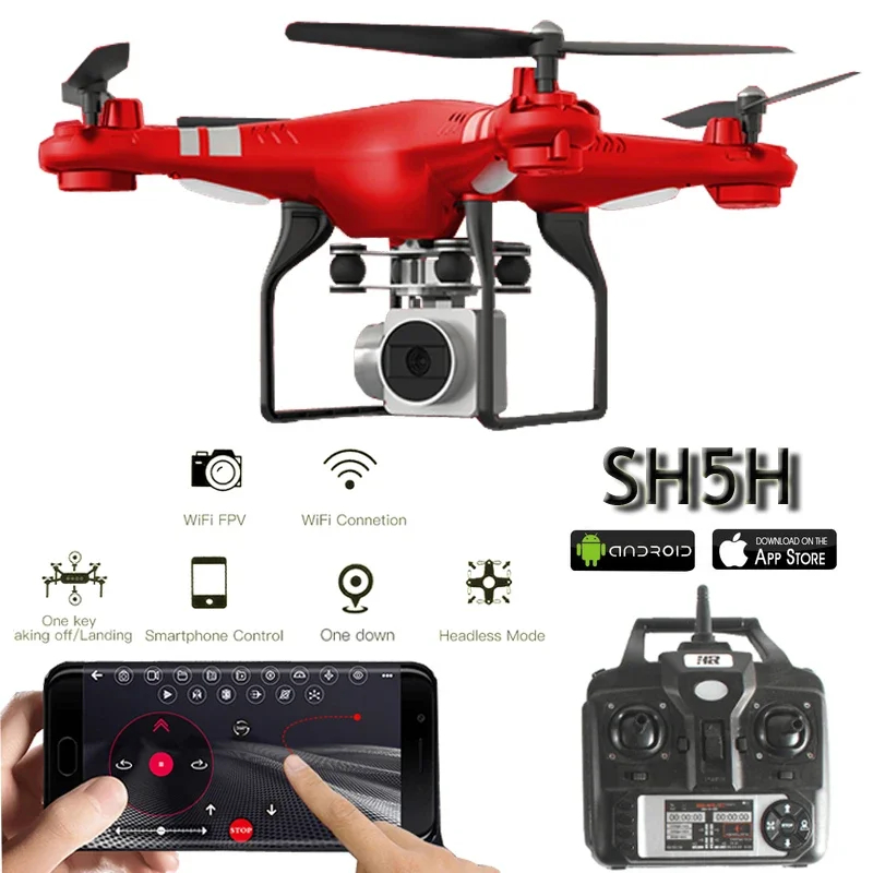 NM60407 Quadcopter with Camera 4K Wi-Fi Real Time Video Altitude Hold Headless One Key Return FPV Racing RC Drones with Camera HD - Multi Color