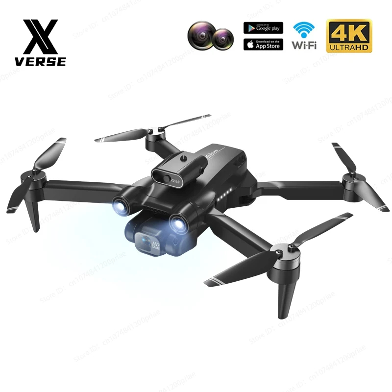 NM60439 Dual Camera Mini Drone 4k Aerial Photography Intelligent Obstacle Avoidance Foldable Brushless Quadcopter RC Toys