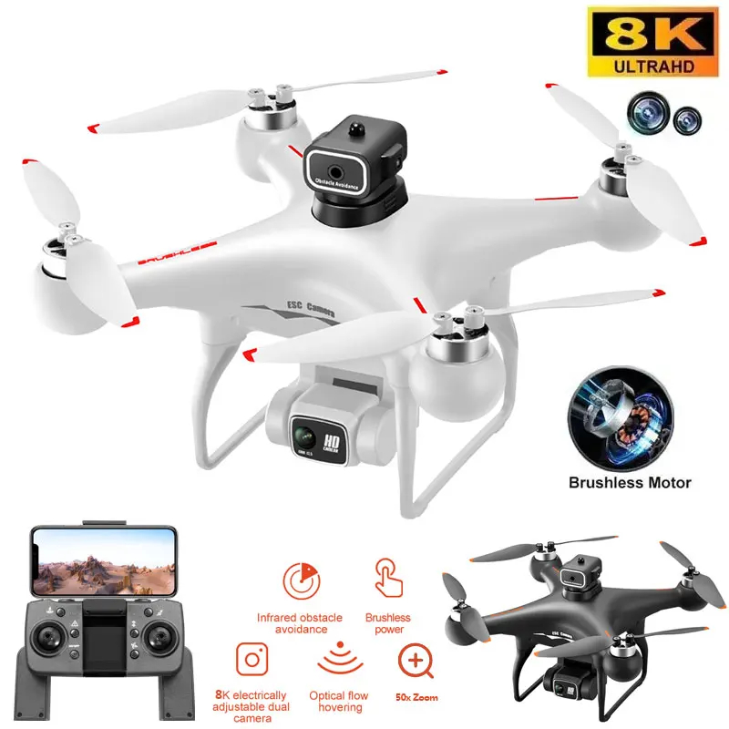 NM60446 Max Drone Professional 8K Wi-Fi FPV Camera 360 Deg Obstacle Avoidance Brushless Motor RC Quadcopter Mini Drone Toy