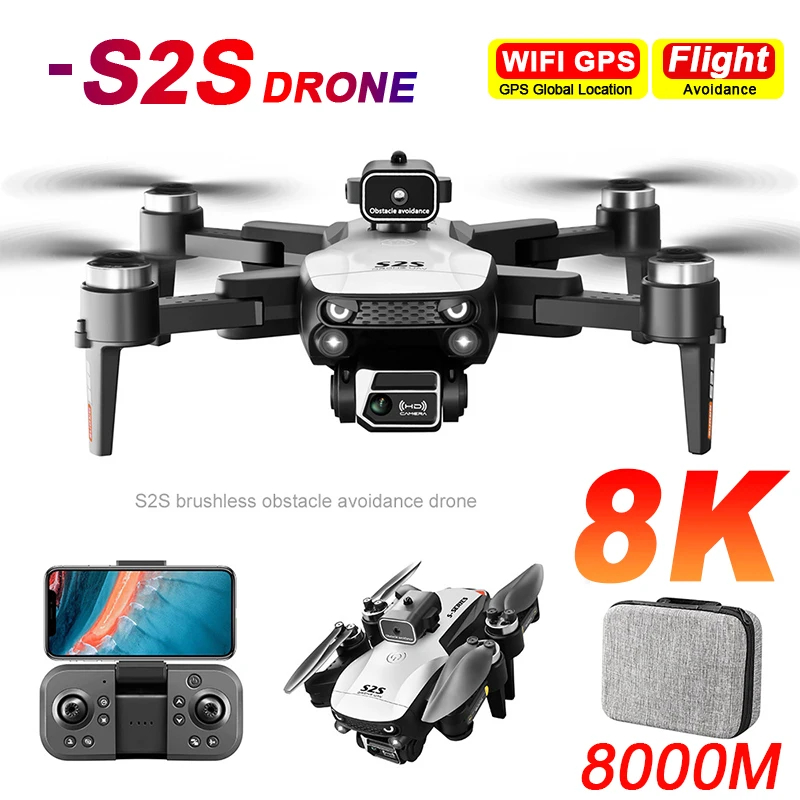 NM60449 Mini Drone 4K 8K HD Camera Obstacle Avoidance Aerial Photography Brushless Motor Foldable RC Quadcopter Kid Toy -  UNO1RC