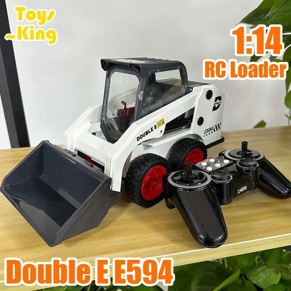 NM60506 E E594 1-14 RC Truck Loader Cars Trucks Remote Control Engineering Vehicles Excavator Skid Steer Tractor Toy for Boy Gift