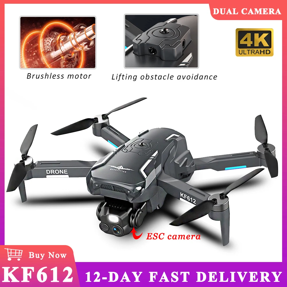 NM60863 Aerial Photography Drone Lifting 360 Deg Obstacle Avoidance Professional Helicopter 4K HD Dual Camera Quadcopter FPV Drone -  UNO1RC