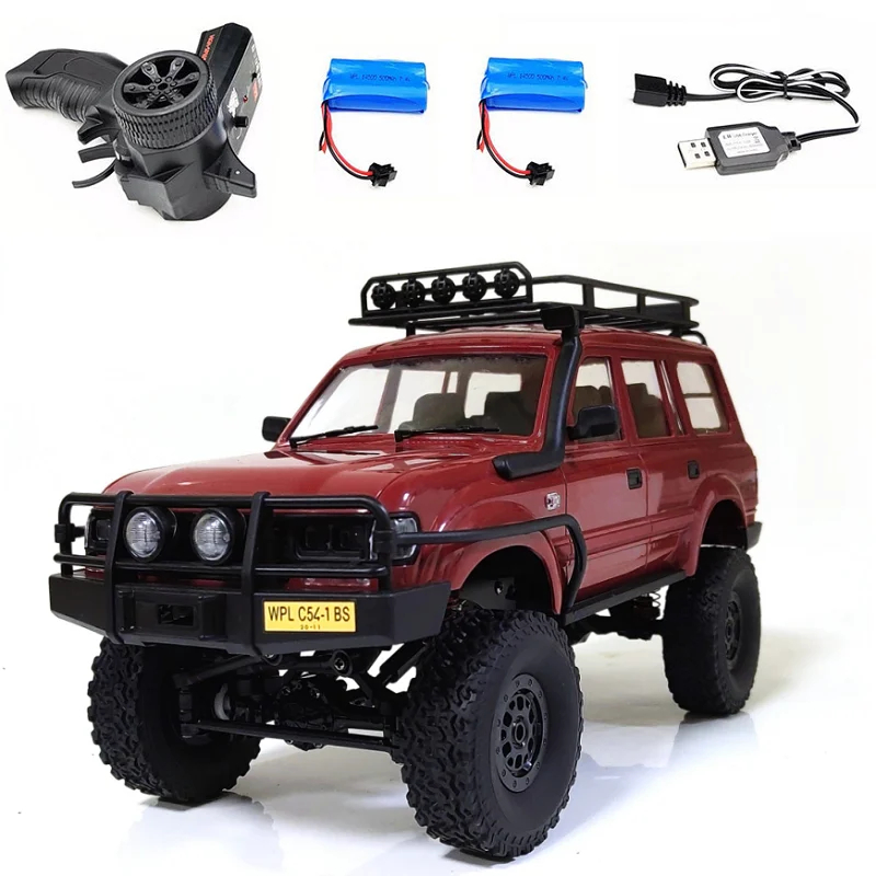 NM60971 C54-1 RC Car C54 Car LC80 Crawler Simulate Full Scale 260 Motor Off Road Climbing Monster WPL 4WD Kids Gift