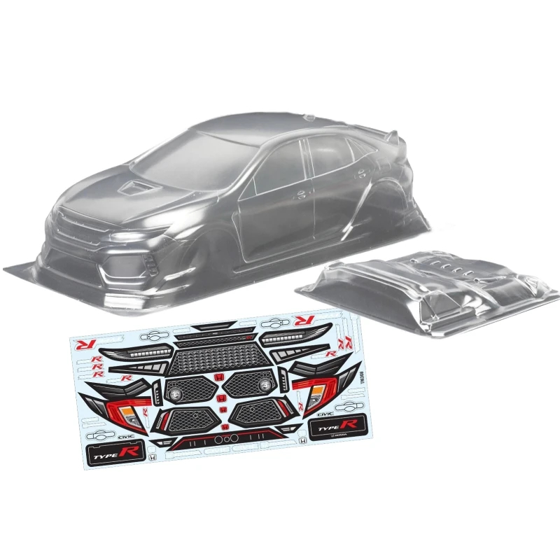 NM61011 On Road M Body Shell 1-10 Clear Lexan Body with Rear Wing for RC Drift Car 210 Mini Chassis Carten Tamiya Roadster Spare Part