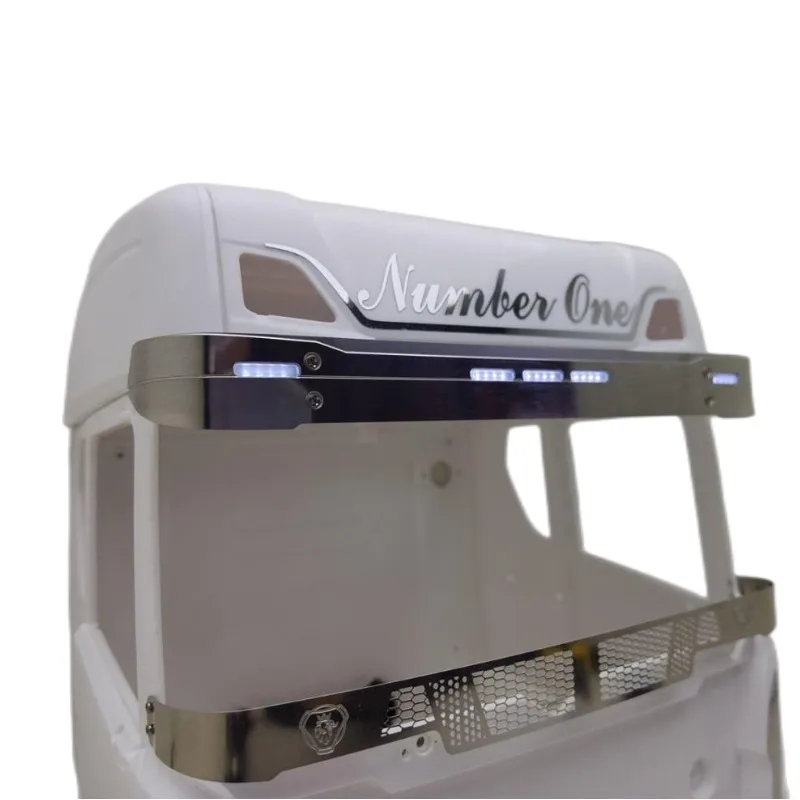 NM60907 Lesu Tractor Metal LED Sun Visor Lamp Light for Tamiya 1 by 14 RC Tractor Truck Scania 56368 770s Upgrade Accessories