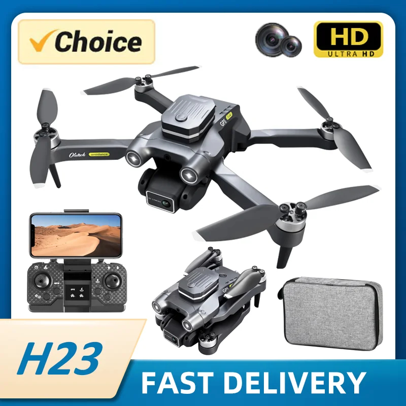 NM61065 H23 RC Drone Professional Dual HD Camera Aerial Photography FPV Helicopters Obstacle Avoidance Foldable RC Quadcopter Toys