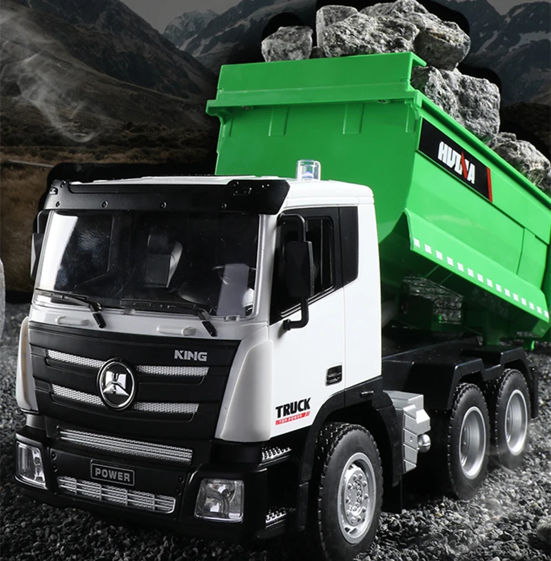 NM61072 9 Channel 1 by 18 Scale 2.4G Remote Control Self-Discharging Engineering RC Truck Toys for Kids