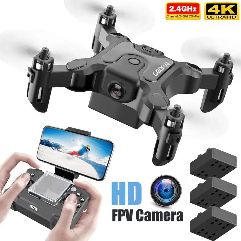 NM60888 Mini Drone 4K 1080P HD Camera Wi-Fi FPV Air Pressure Altitude Hold Professional Foldable Quadcopter RC Drone Kid Toys Gift -  UNO1RC