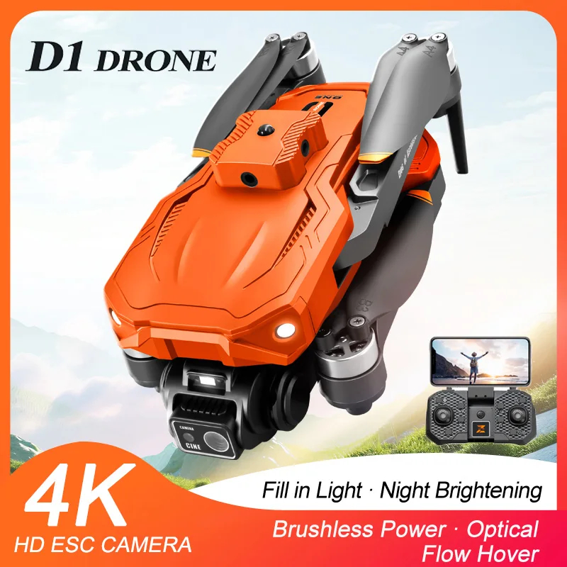 NM60990 Drone Lift & Avoid Obstacles 150 deg 4K HD Dual Camera RC Quadcopter Optical Flow Positioning Brushless Motor Foldable Drone