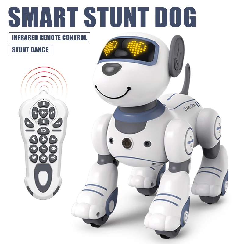 NM60636 RC Robot Electronic Dog Stunt Dog Voice Command Programmable Touch-Sense Music Song Robot Dog for Children Toys