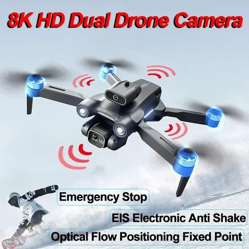 NM60642 S1S Dual Camera Brushless Motor Drone Obstacle Avoidance Optical Flow Hovering Aerial Photography Quadcopter for Xiaomi Travel - White