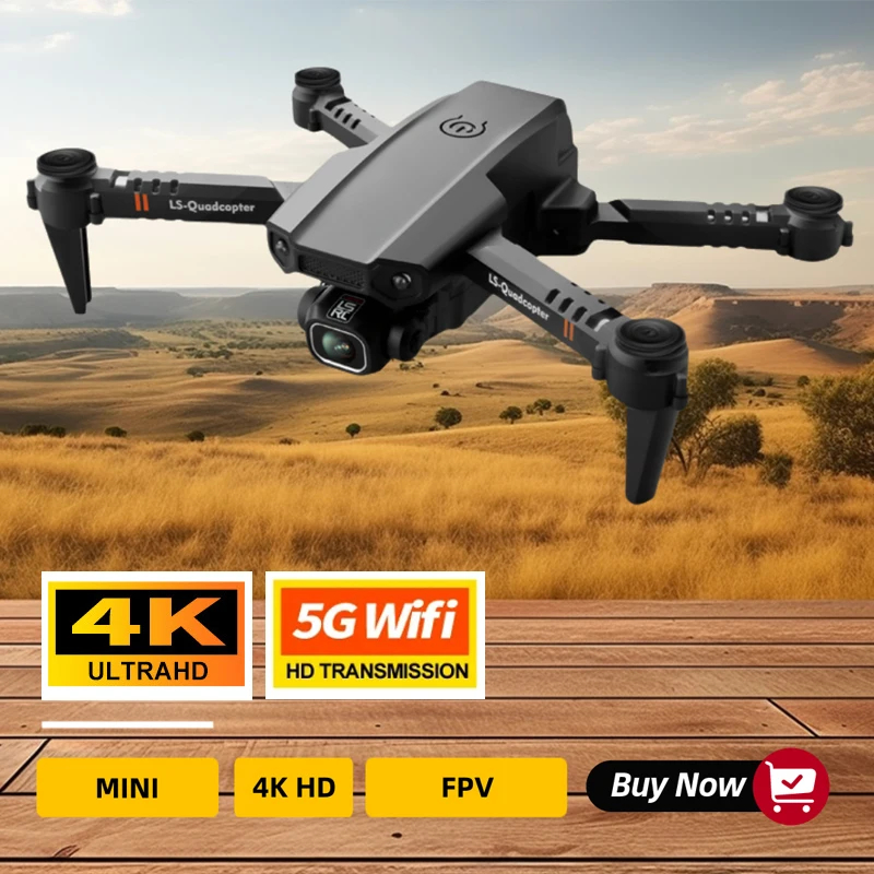 NM60665 Mini Drone with Camera 4K HD Video Wi-Fi FPV Altitude Hold Foldable RC Drone Altitude Hold Quadcopter RTF Toy Gift for Kids - Black