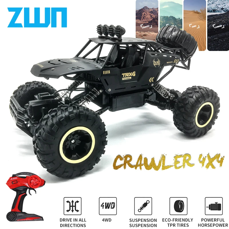 NM60712 1-12 4WD RC Car with LED Lights 2.4G Radio Remote Control Cars Buggy Off-Road Control Trucks Boys Toys