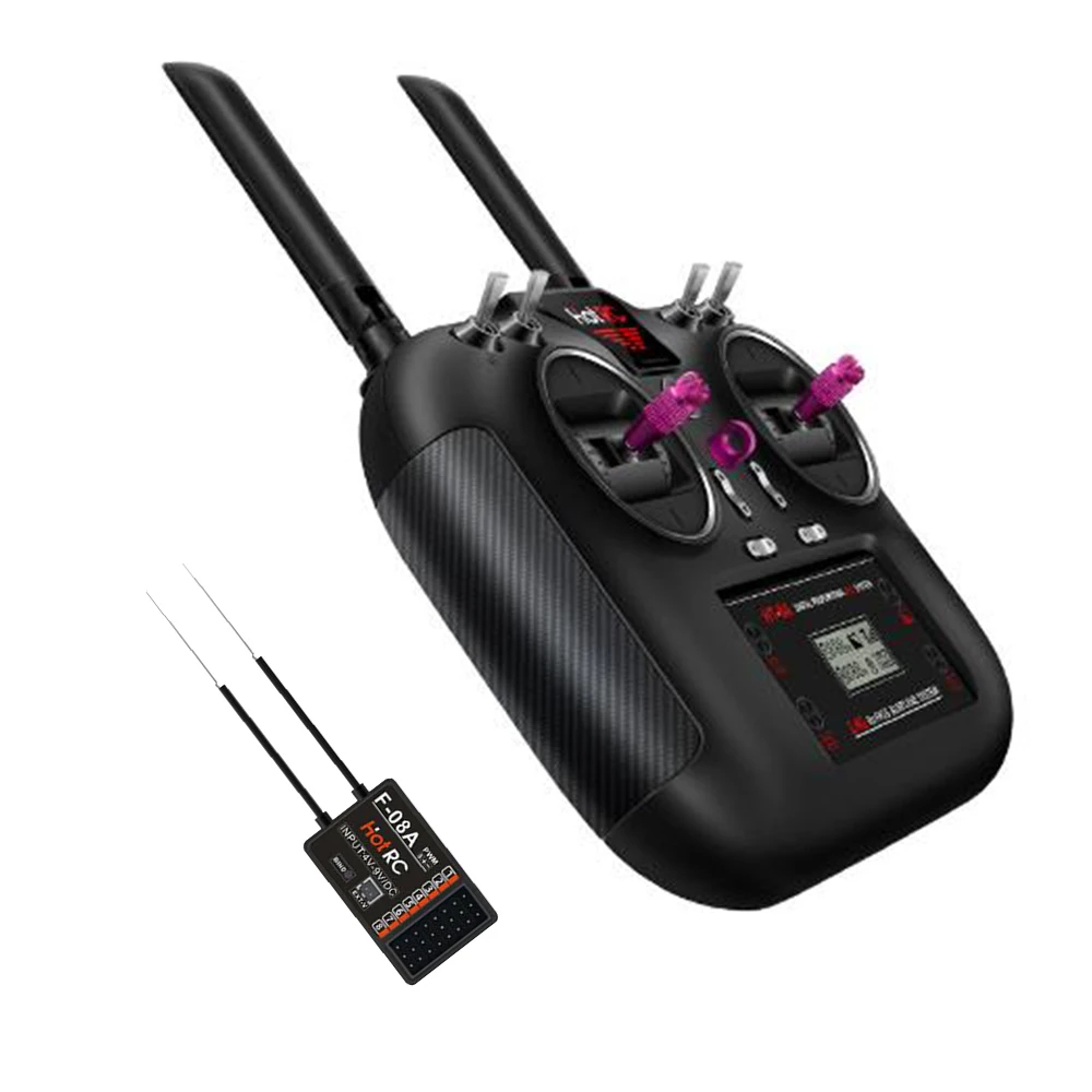 NM60740 HT-8A Transmitter 2.4G 8CH RC FHSS & 8CH Receiver with Box for FPV Toy