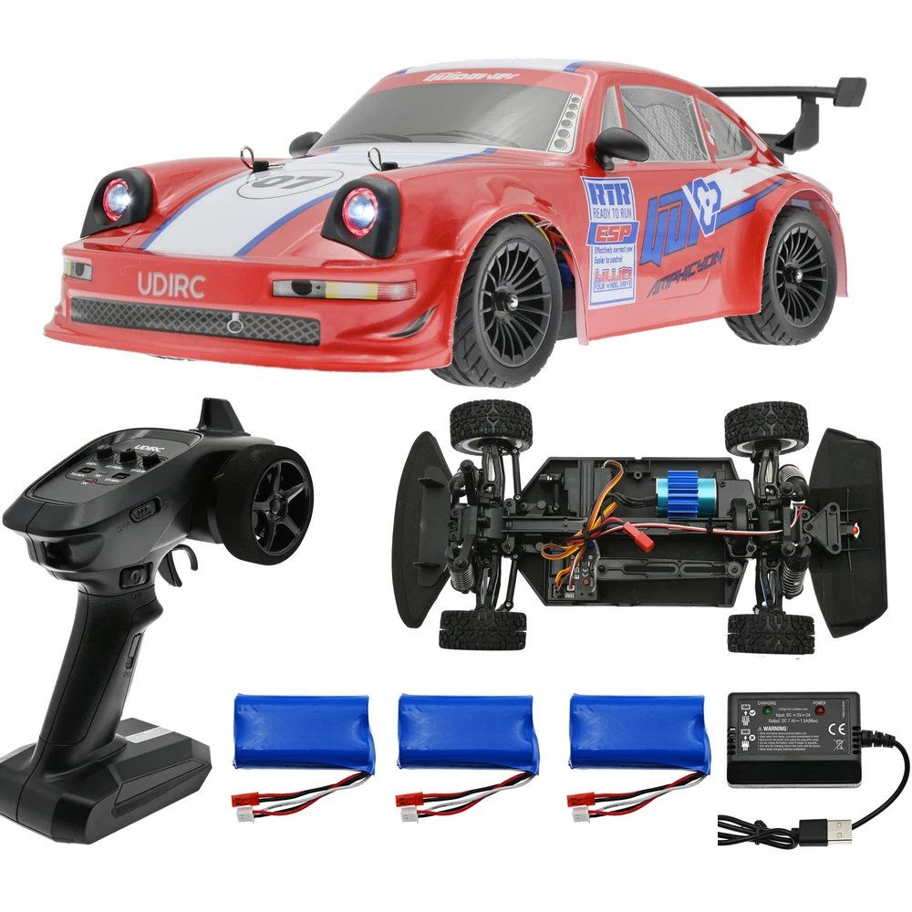 NM61546 1603 1604 1607 RC Car 2.4G 1 by 16 High Speed Brushless 4WD Drift Car LED Light RTR Remote Control Vehicles Toy Gift